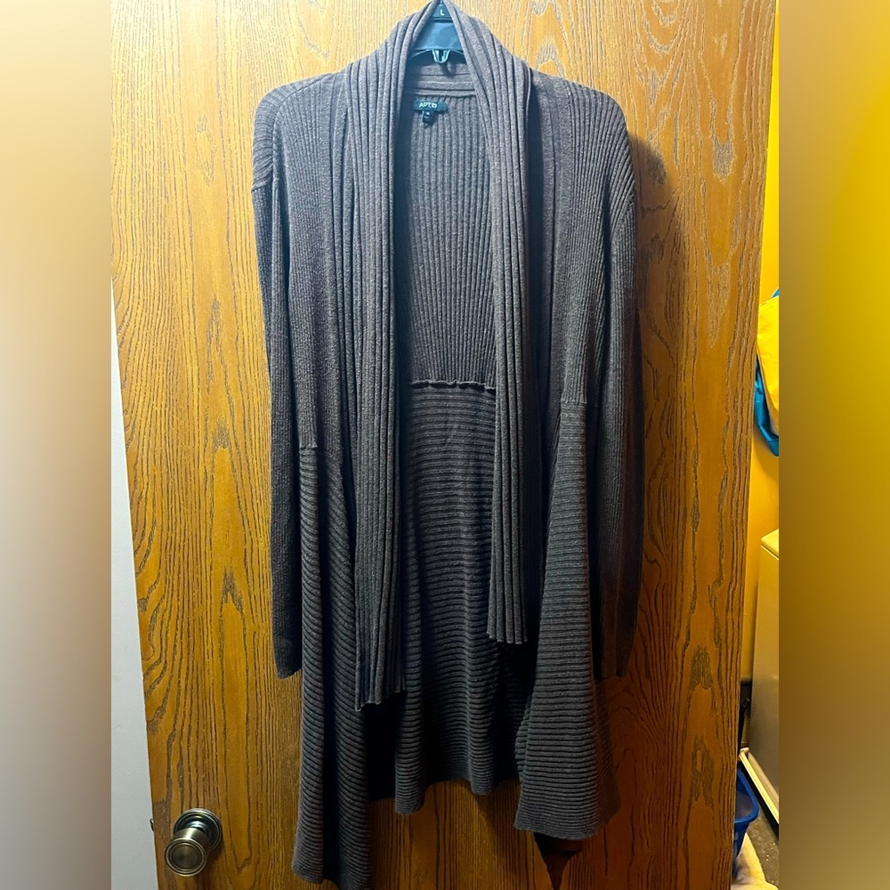 APT 9 Cardigan, Brown, XL